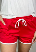 Red and White Everyday Shorts