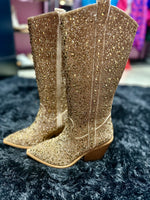 Gold Bling Glitzy Boots