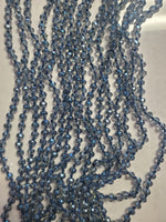 Dark Blue Small Beaded Necklace