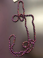 Dark Purple Multi Beaded Necklace